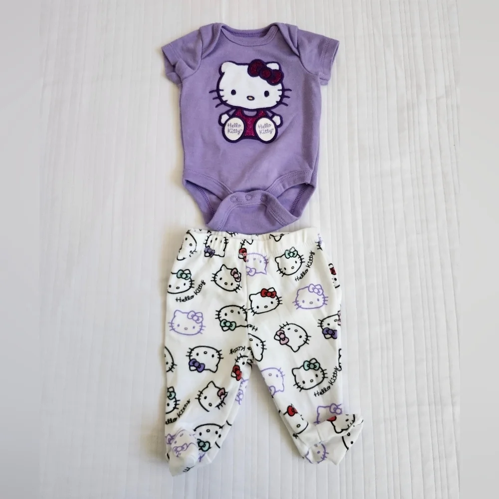 Hello Kitty Lavender Baby Outfit